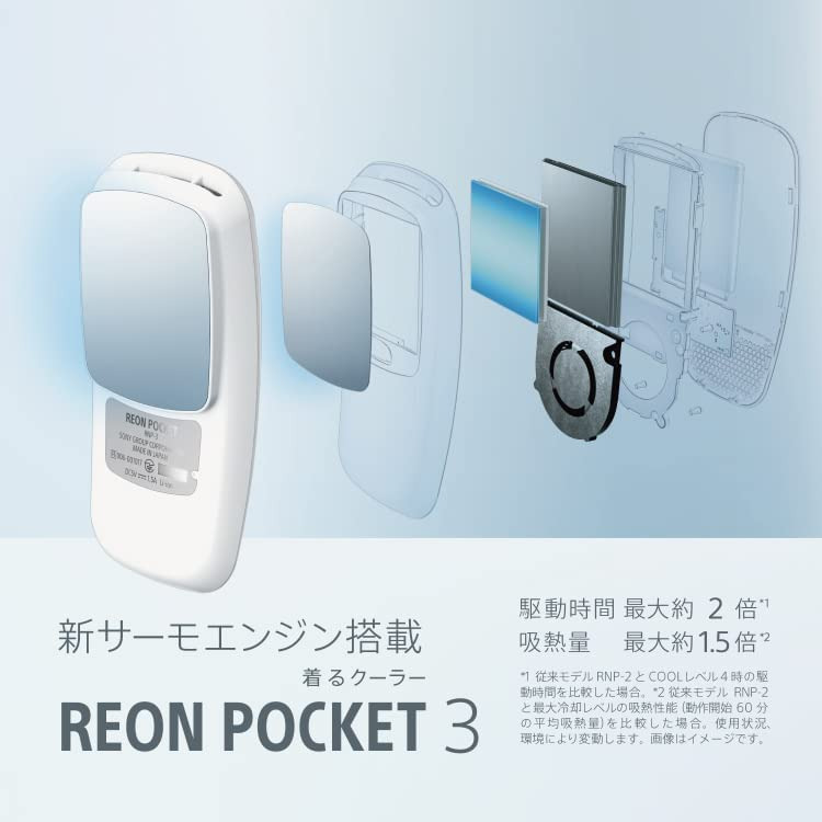 格安激安 ✓SONY REON POCKET ウェアラブルサーモデバイス RNP-1A W