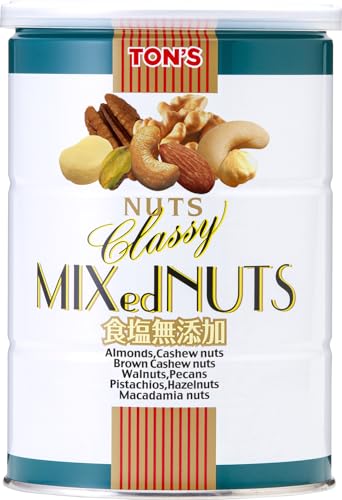 東洋ナッツ食品 トンTON'S クラッシー ミックスナッツ 缶 360g アーモンド カシュー クルミ マカデミア ヘーゼル ピカン 12個 楽天市場】東洋ナッツ 食塩無添加 クラッシー TON's ミックスナッツ 缶