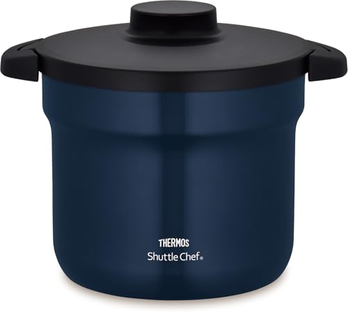サーモス 無意味さ保温膳立て器 シャトル料理人 4.3L (4~6人用) 米国海軍 セラプロテクトコート KBJ-4502 NVY  貨物輸送無料