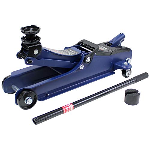 メルテック 車用 油圧フロアージャッキ 2t ローダウン 最高値/最低値 335(365)/85(115)mm ジャッキタッチメント・ 　送料無料