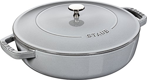 staub ストウブ 「 ブレイザー ソテー食パン 薄墨色 24珊 」 両手 鋳込み ホーロー 鍋 浅型 鋤焼き IH相応う 【日本決まり  貨物輸送無料 キッチン用品・食器・調理器具-調理器具・製菓器具