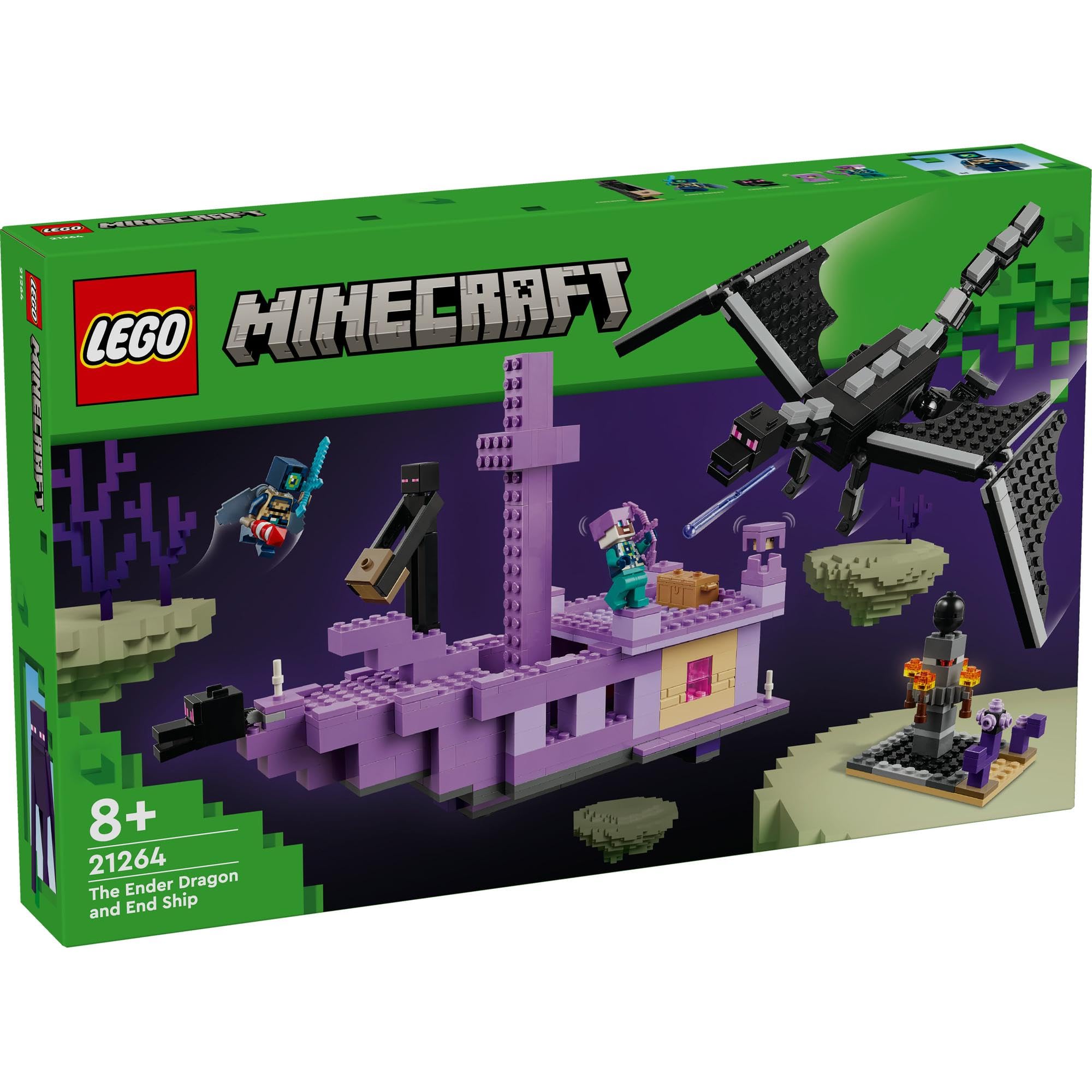 レゴ(LEGO) マイン手工芸品 エンダー 火竜とエンドシップ 手あそび 手あそび 差し上げ物 立ちはだかる 御坊っちゃん うしろ帯 赤ちゃん 7歳   貨物輸送無料