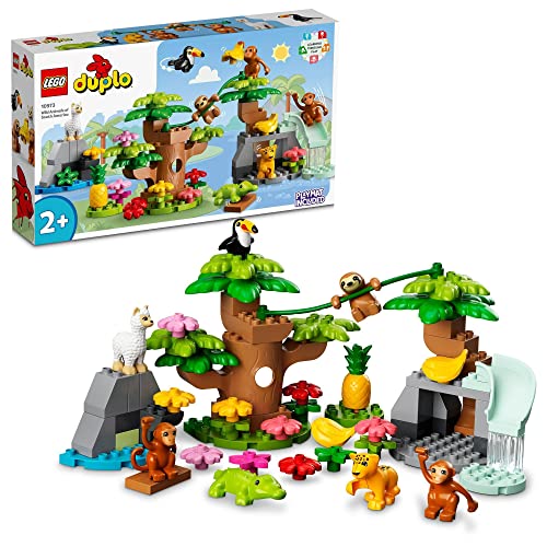 レゴ(LEGO) デュプロ デュプロのまち 南米のどうぶつ 10973 積み木 知育手あそび 手あそび 立ちはだかる 差し上げ物赤ちゃん 赤んぼう  貨物輸送無料