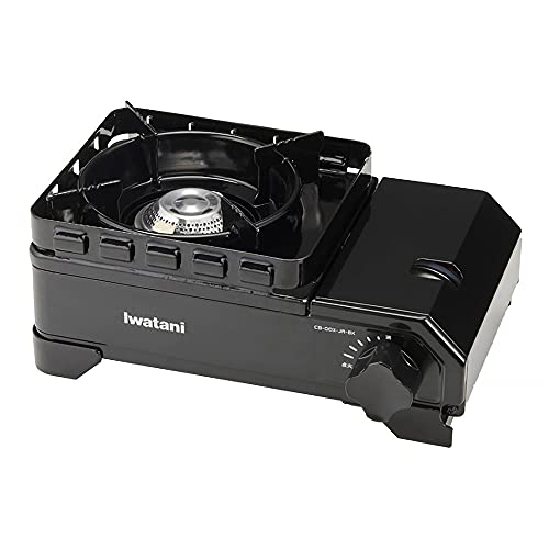 Iwatani イワタニ カセットコンロ ガス タフまるJr. 日本製 ダッチオーブン 使用可 ブラック 　送料無料