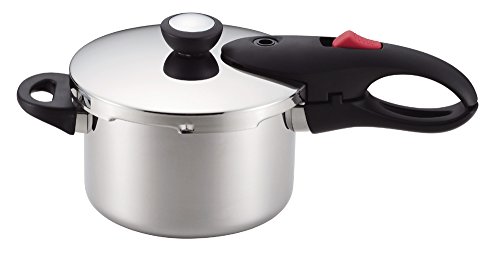 パール金属 片手 圧力鍋 3.0L IH対応 レシピ付 軽量 単層 シルバー NEO HB-1734 　送料無料