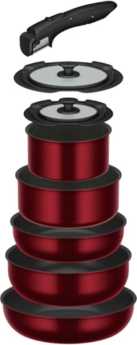 サーモス デュラブルシリーズ 手持ち部分のとれるフライパン8点仕掛けるDA IH・屁っ放り相応う ディープレッド フライパン・鍋は食洗機相応う KS  貨物輸送無料