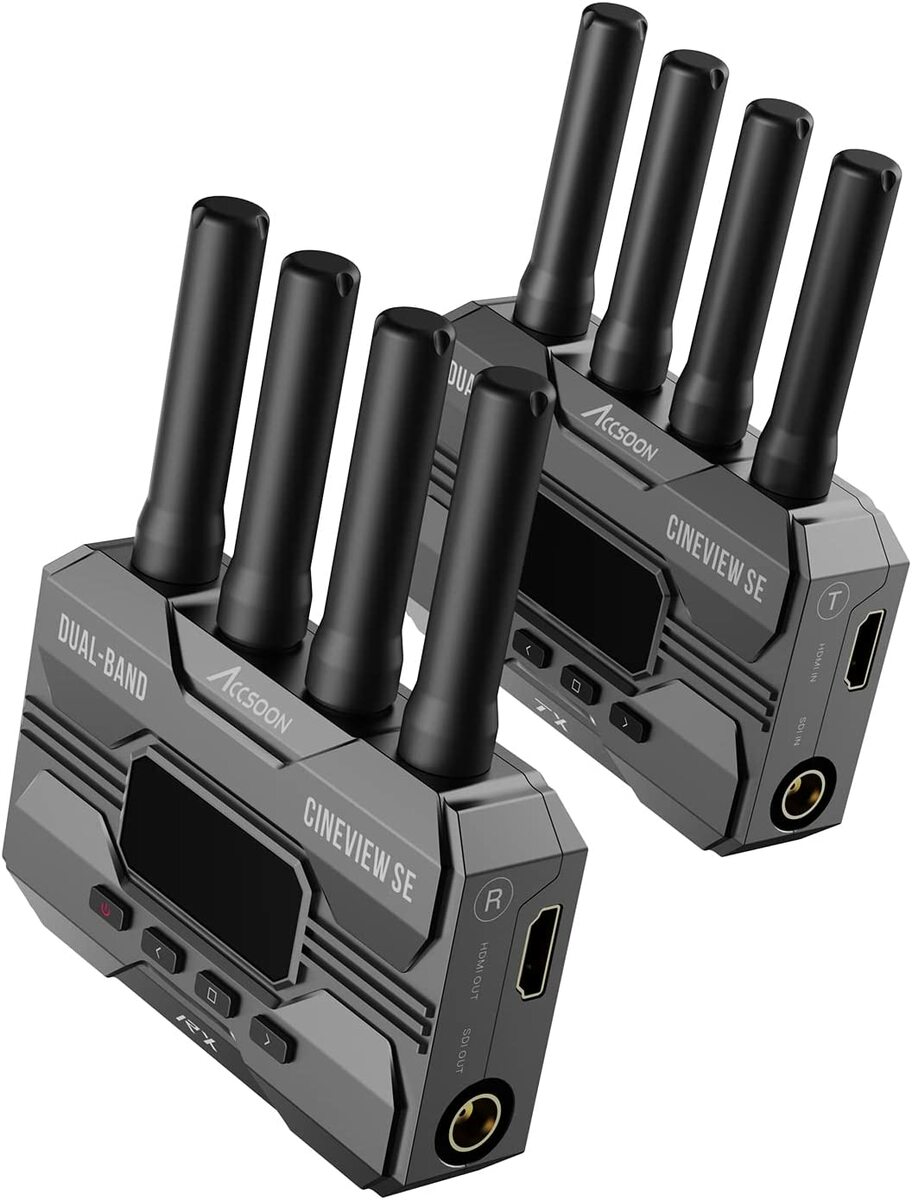 CineView SE リアルタイム無線電話さし画音吐透過率機 Accsoon WIT04-SE 最大限度4台の受付機 さし画\u0026音吐無線電話遷らす取り合わせ