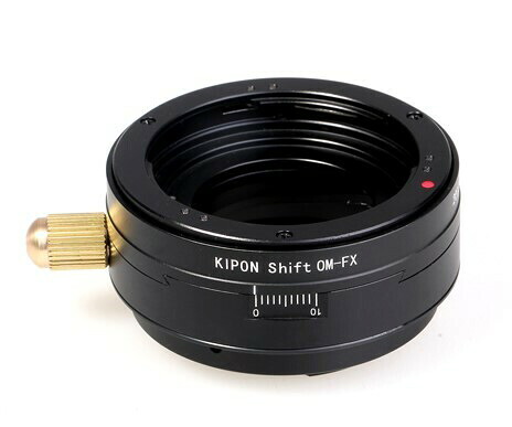 KIPON キポン SHIFT OM-FXマウントアダプター 対応レンズ: オリンパスOM 対応ボディ:富士フイルム Xマウント アオリ(シフト)機構搭載|新東京物産オンラインショップ