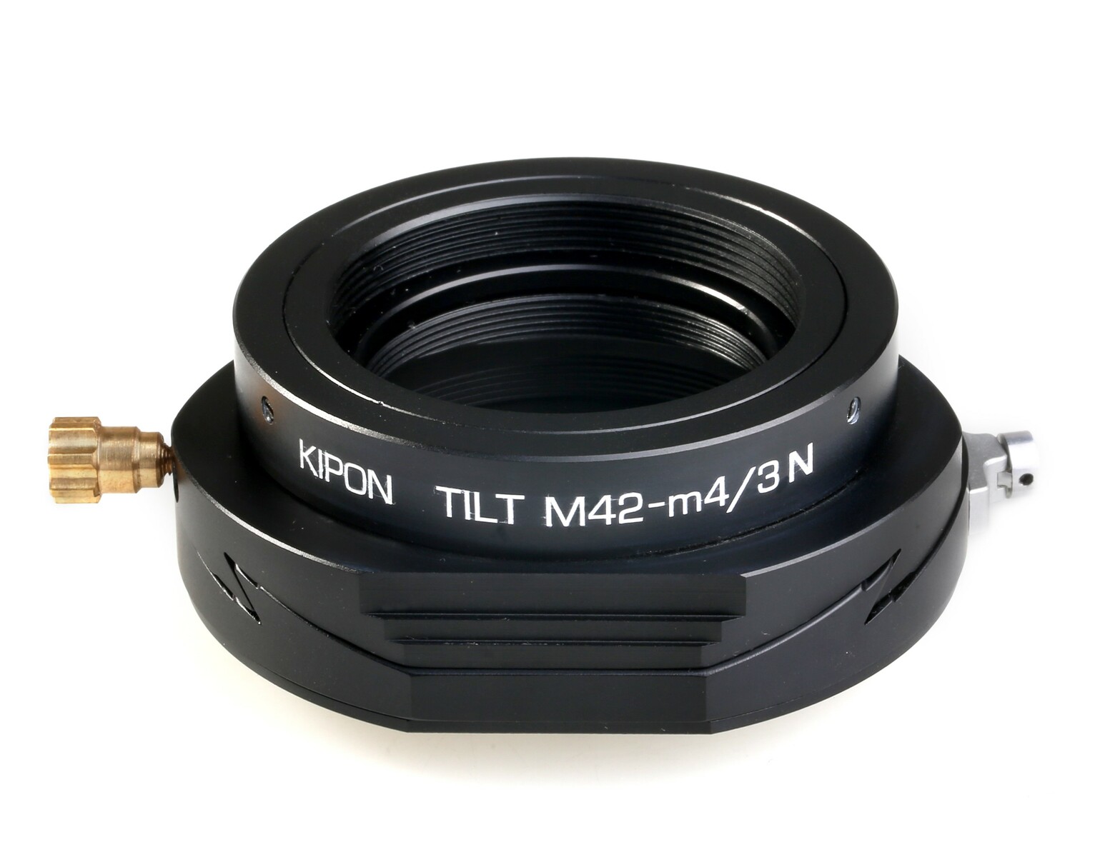 KIPON キポン TILT M42-M4/3 マウントアダプター 対応レンズ： M42 対応ボディ：マイクロフォーサーズ アオリ(ティルト)機構搭載｜新東京物産オンラインショップ 10,234円