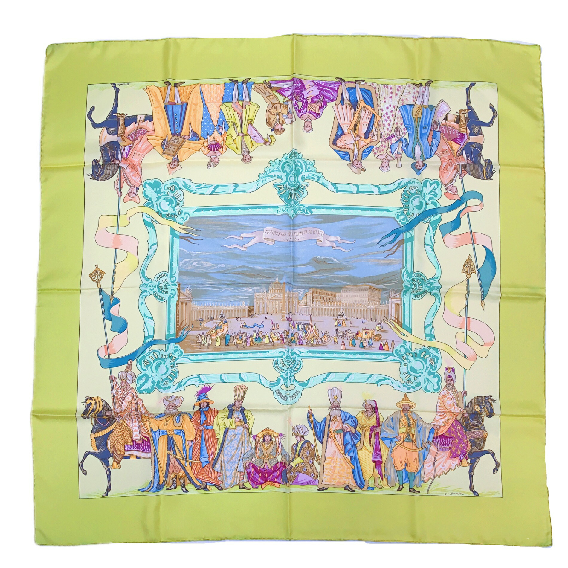 楽天市場】【未使用品】【アパレル】HERMES エルメス カレ90 スカーフ