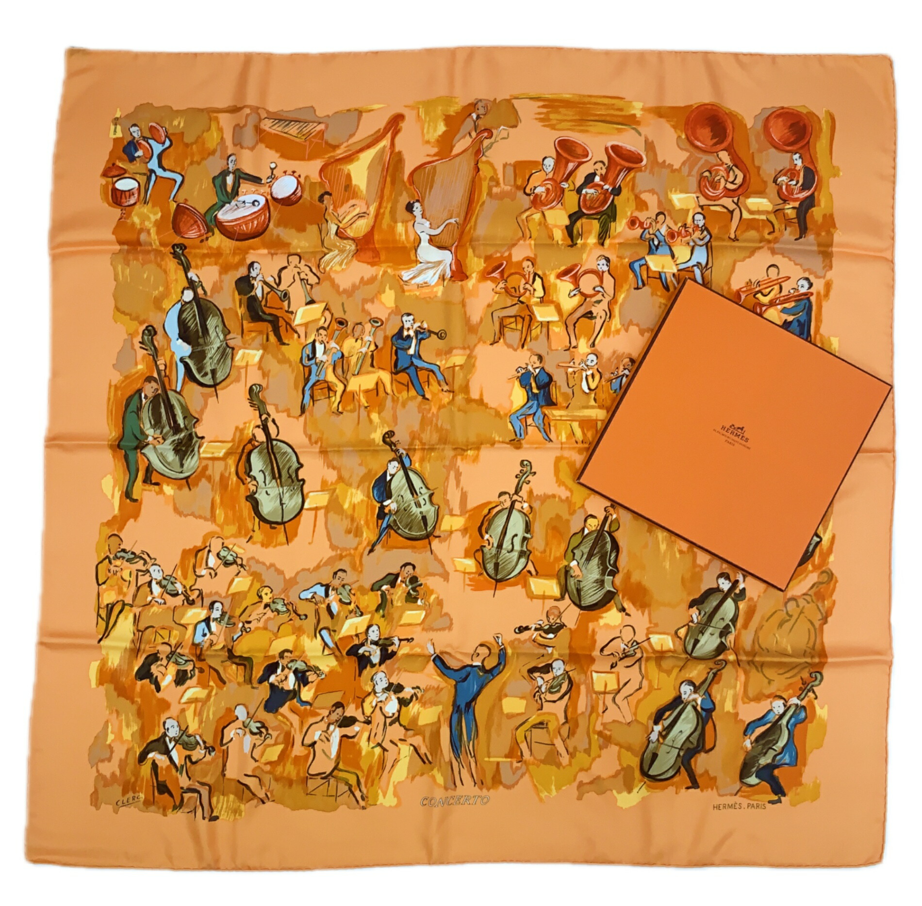 Hermès シルクスカーフ オレンジ マルチカラー 楽天市場】極美品 HERMES エルメス カレ90 SICHUAN 四川省