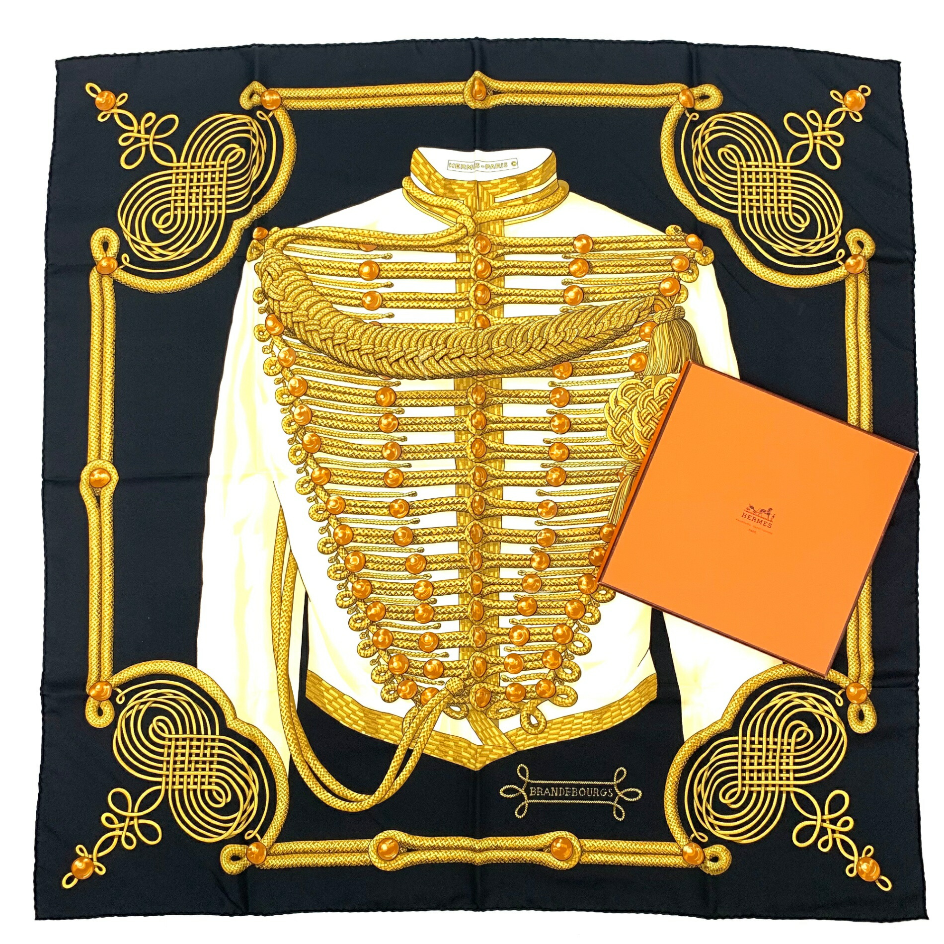 楽天市場】未使用級 HERMES エルメス カレ90 BRANDEBOURGS