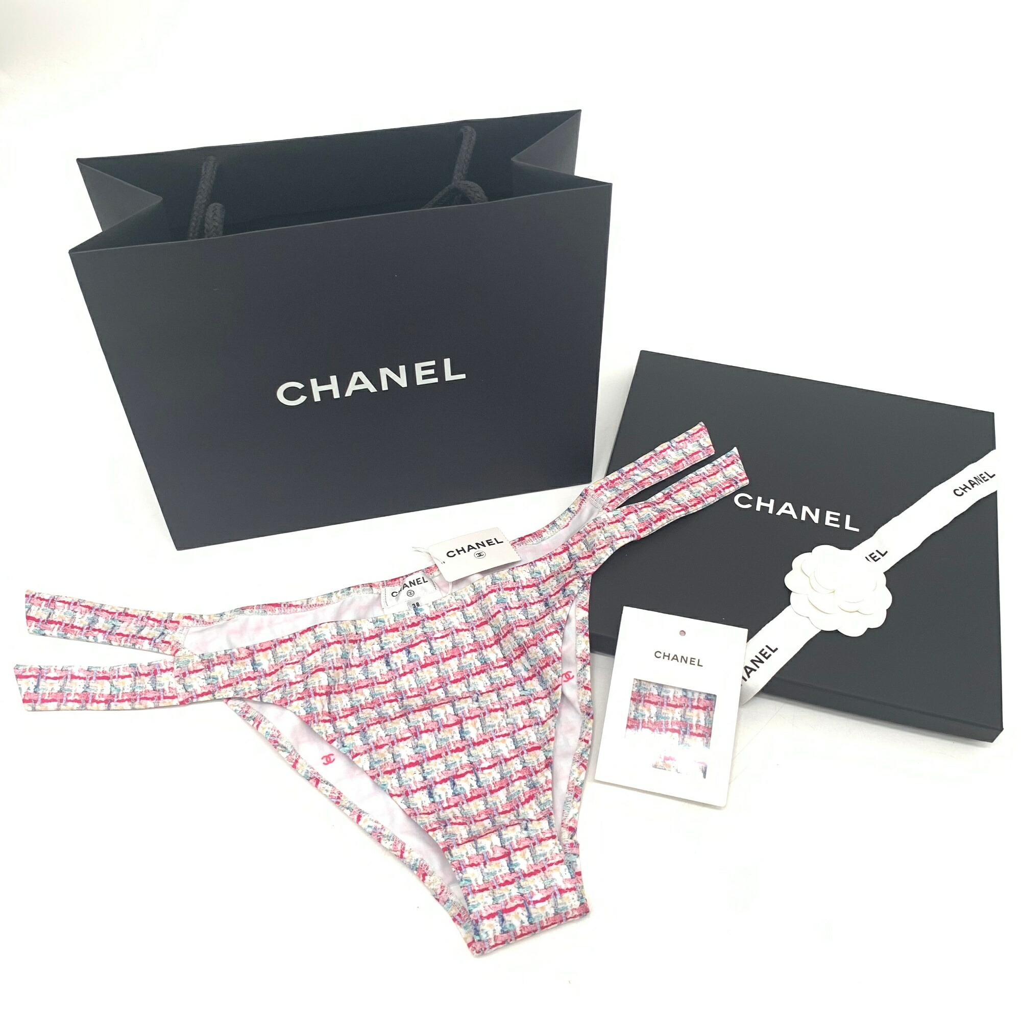CHANEL シャネル　CCマーク　水着　国旗　レア　新品未使用　40 楽天市場】CHANEL シャネル 水着 スイムウェア ハイレグ 38