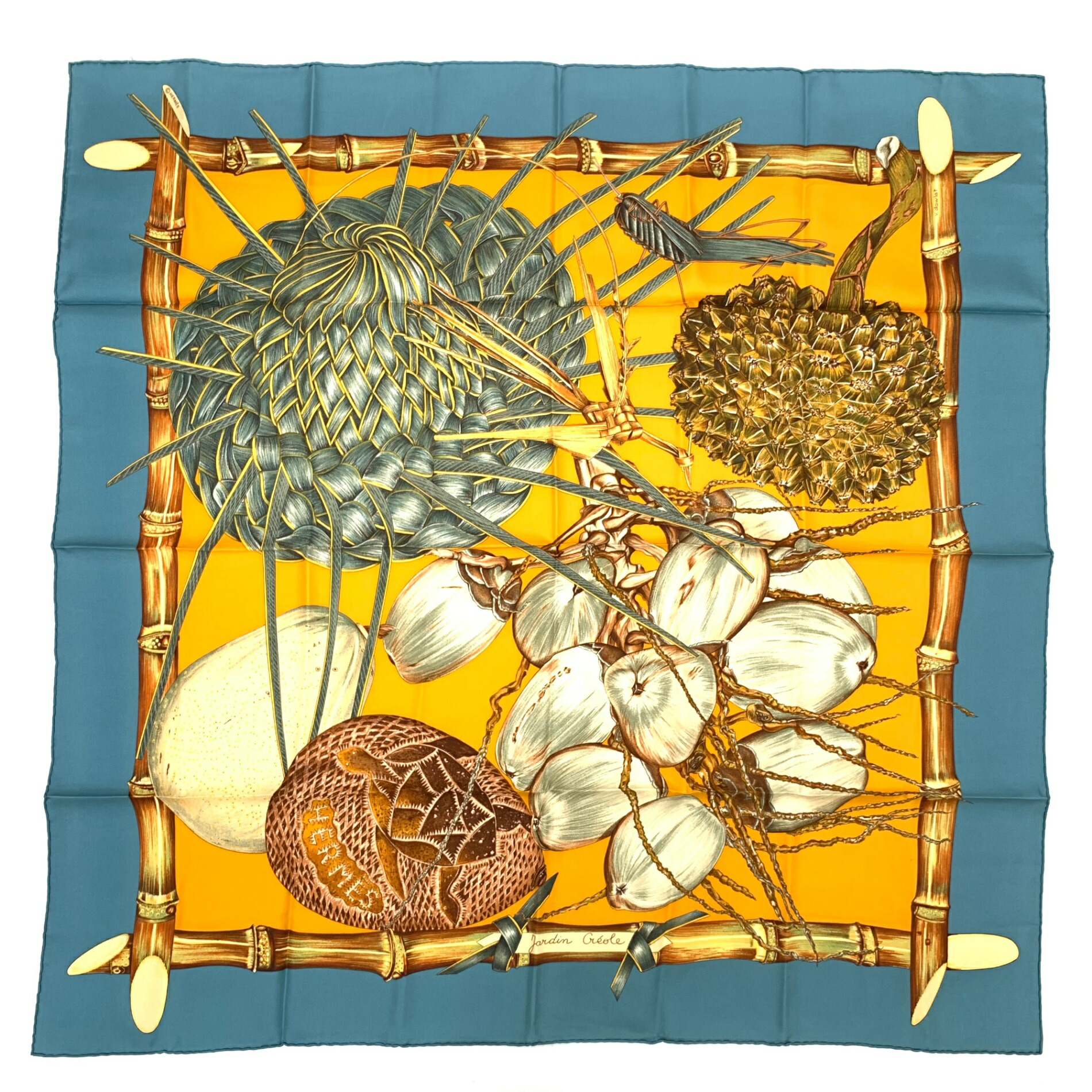 楽天市場】新品同様 HERMES エルメス カレ90 Jardin Creole