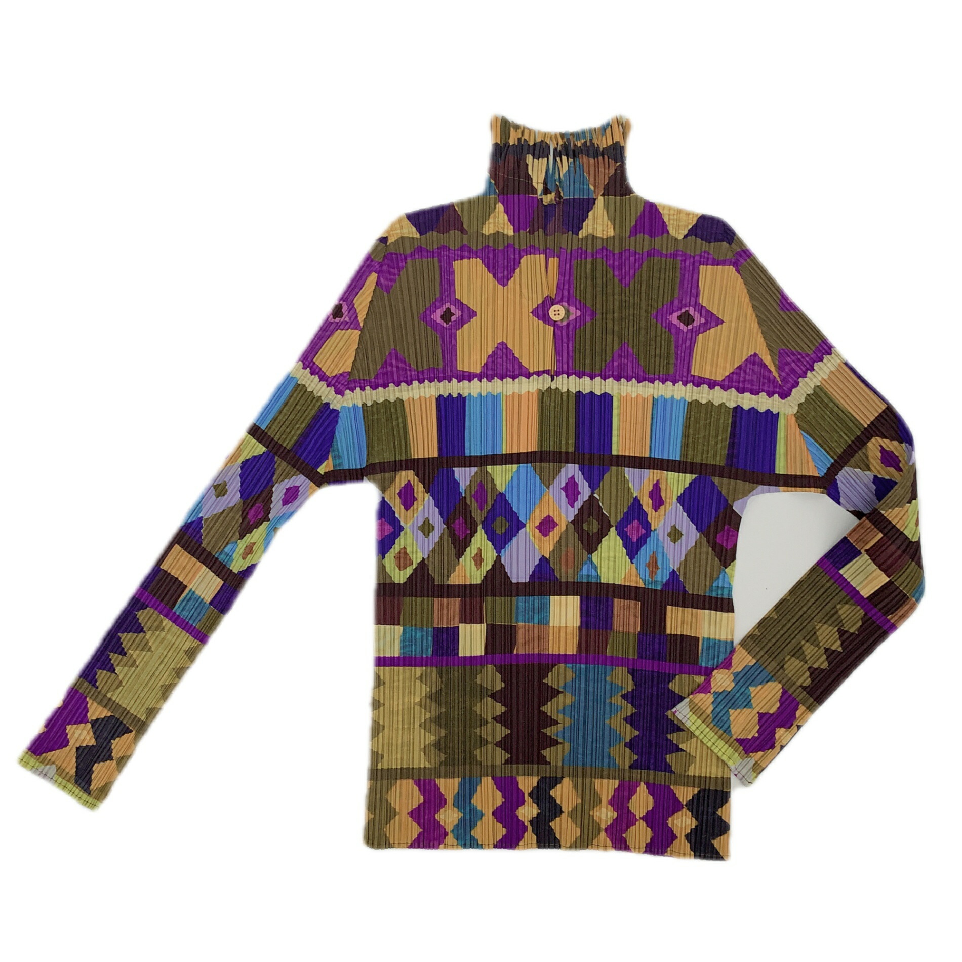 プリーツプリーズ チャイナ総柄 前開きベスト ウィメンズ／トップス／ベスト – isseymiyake.com