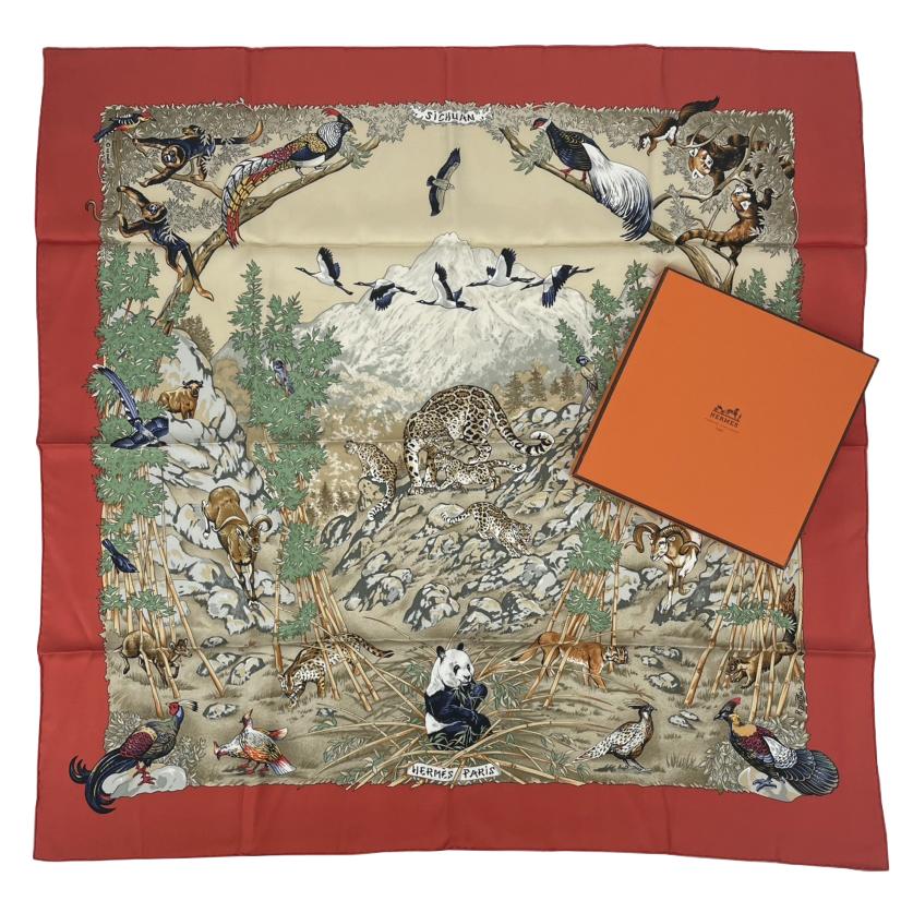 極美品　HERMES　エルメス　カレ90《マハラジャの華麗》 ☆×4 エルメス)カレ90《マハラジャの装身具PARURES DES MAHARAJAS