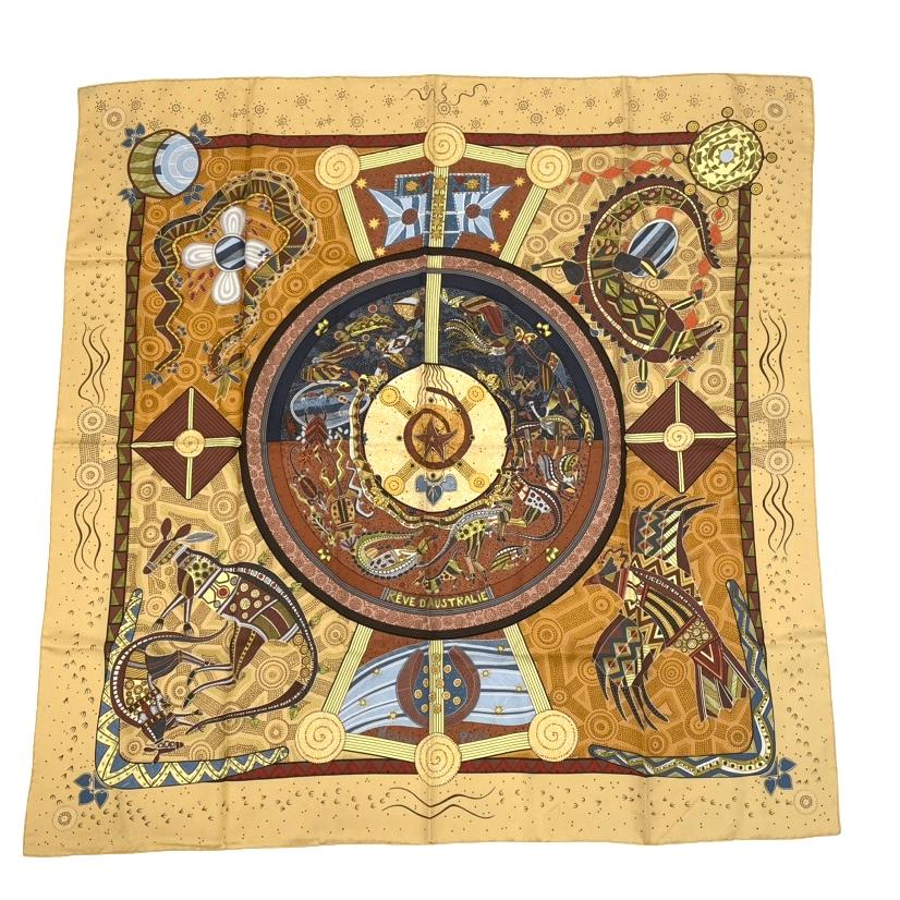楽天市場】美品 HERMES エルメス カレ45 LART DECRIRE 書の芸術