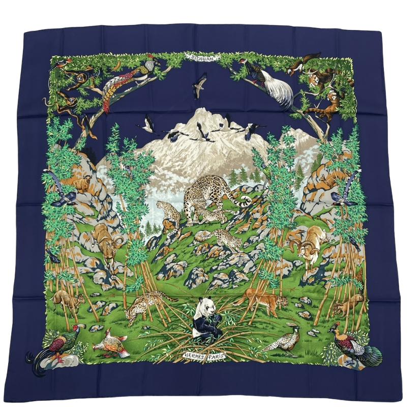 楽天市場】質屋 美品 エルメス HERMES カレ90 Kachinas カチナ