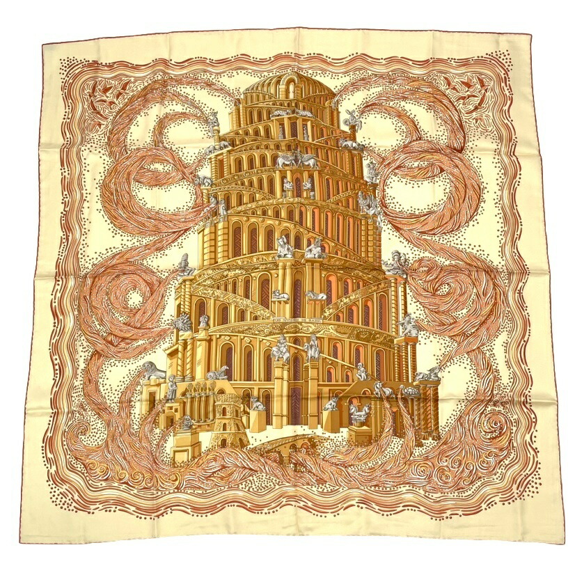 ❤美品❤　エルメス　HERMES　プリーツスカーフ　地中海の貴重な生命　917 ❤美品❤ エルメス HERMES プリーツスカーフ 地中海の貴重な生命 917