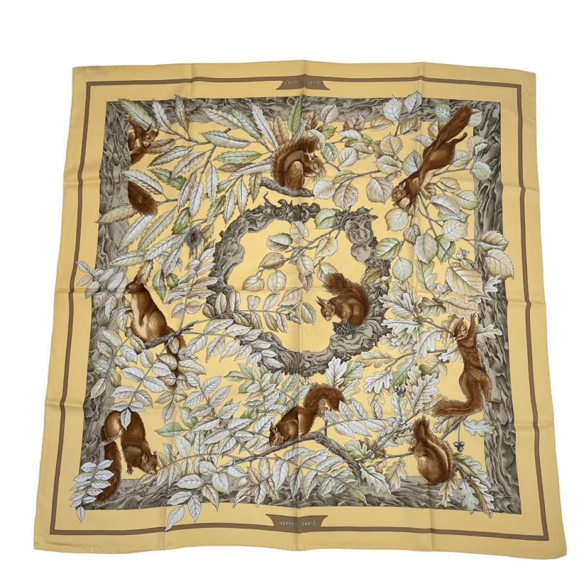 楽天市場】美品 HERMES エルメス カレ 90 CASSE NOISETTE くるみ割り