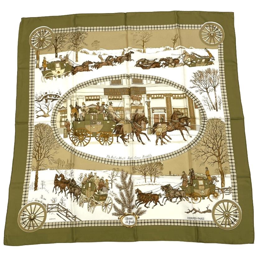 楽天市場】極美品 レア物 希少 HERMES エルメス カレ90 THE PONY