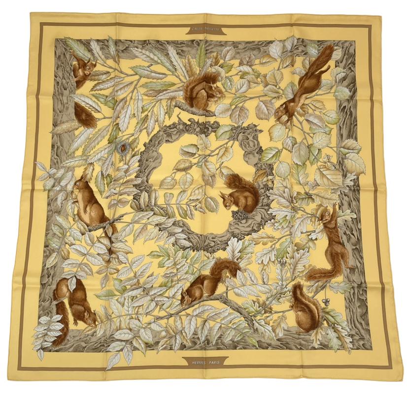 HERMESスカーフカレ90 くるみ割り 箱無し 楽天市場】美品 HERMES エルメス カレ 90 CASSE NOISETTE くるみ割り