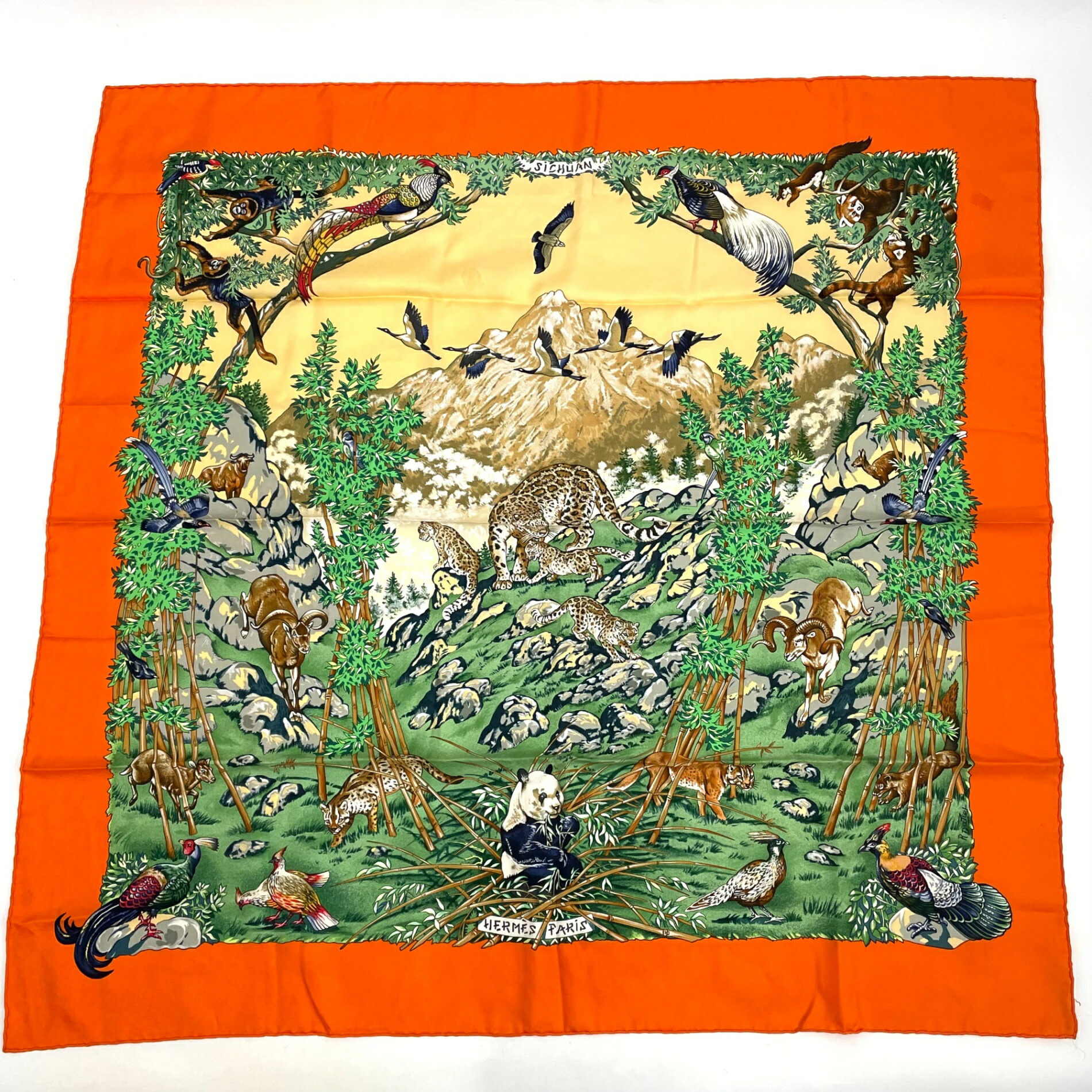 楽天市場】極美品 HERMES エルメス カレ45 CHANTILLY シャンティ