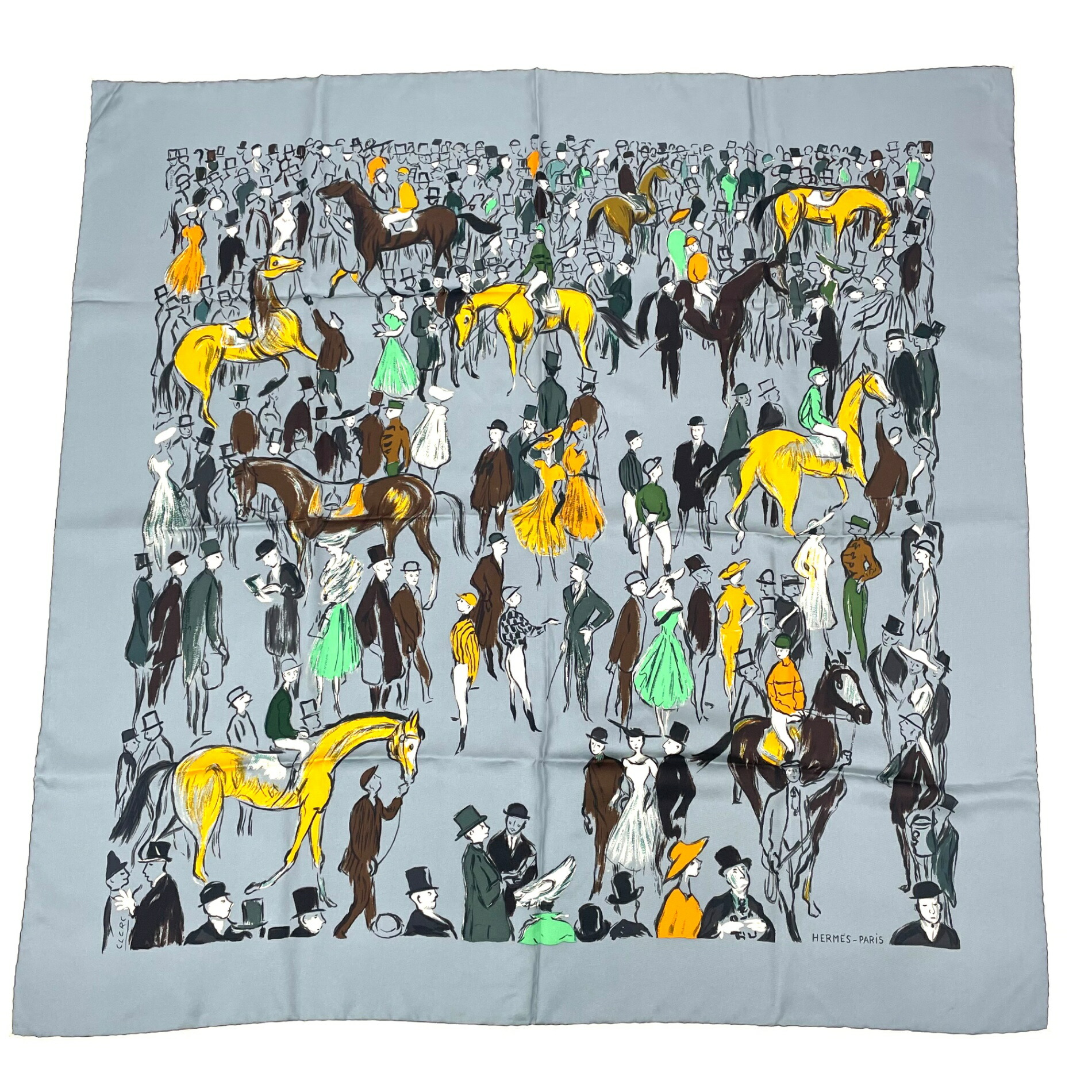 【美品】vintage Hermes カレ90 Paddock 楽天市場】美品 HERMES エルメス スカーフ カレ90 パドック