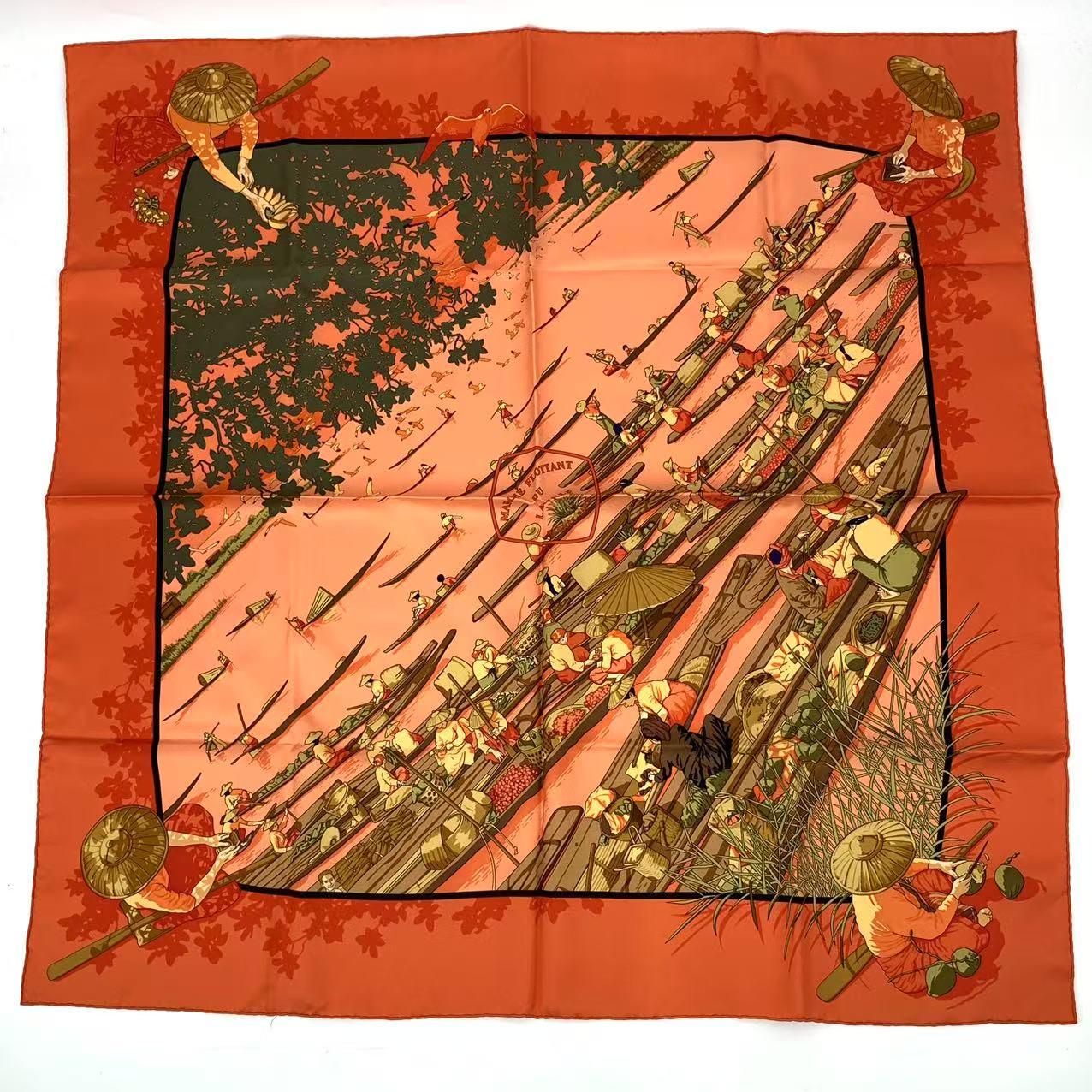HERMES/エルメス カレ90 世界地図 シルク スカーフ グレー×オレンジ 楽天市場】美品 HERMES エルメス カレ90 www.hermes.com 世界