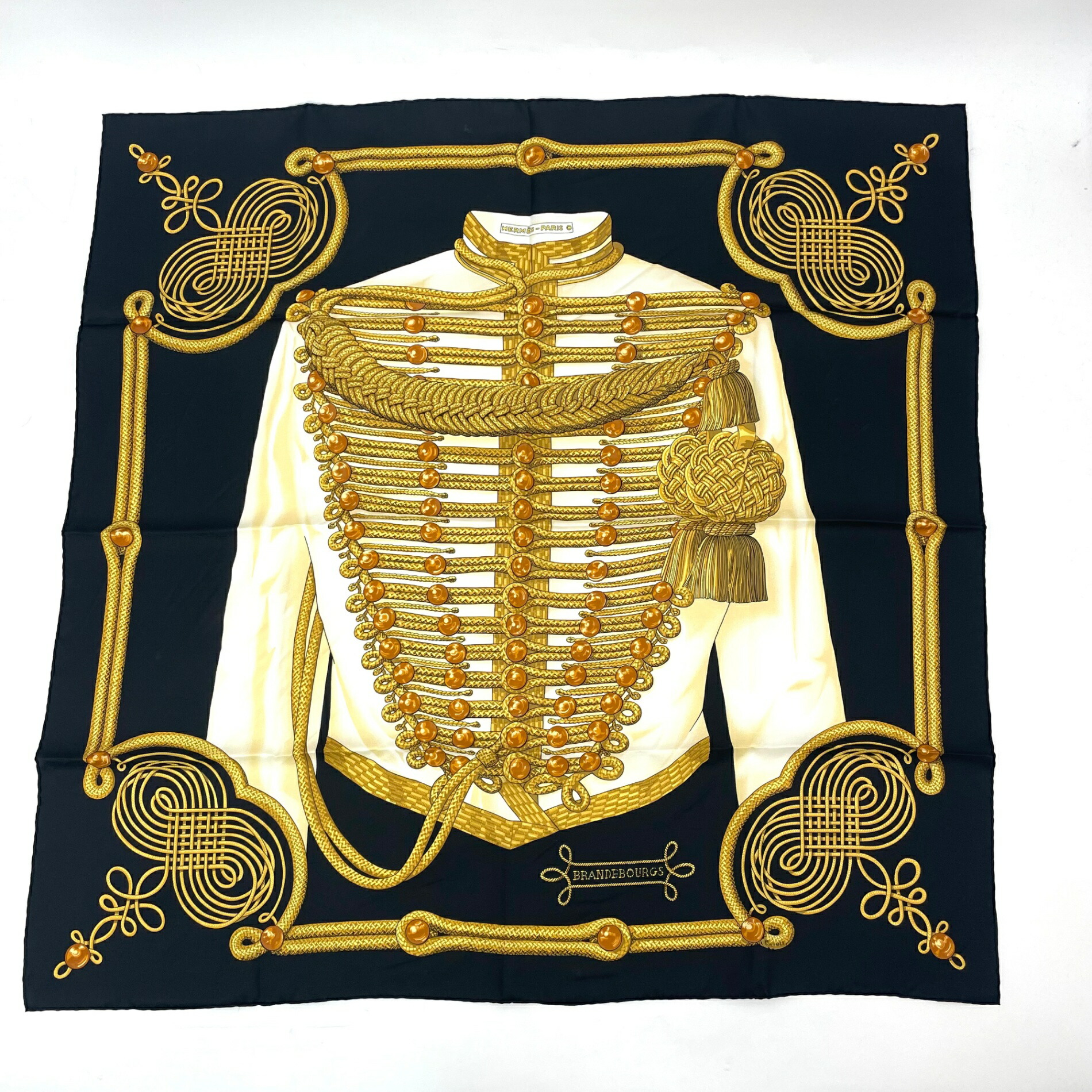 【正規品】HERMES エルメス カレ90 Brandebourgsスカーフ 楽天市場】未使用級 HERMES エルメス カレ90 BRANDEBOURGS