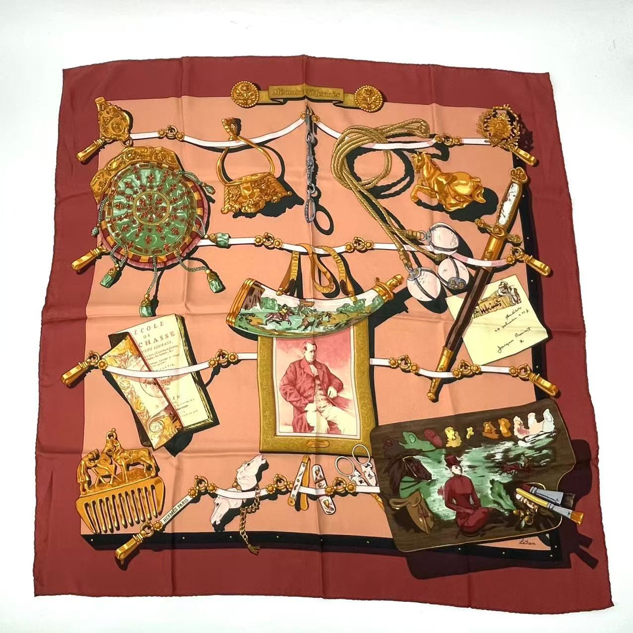 楽天市場】美品 HERMES エルメス カレ90 Souvenirs de Paris