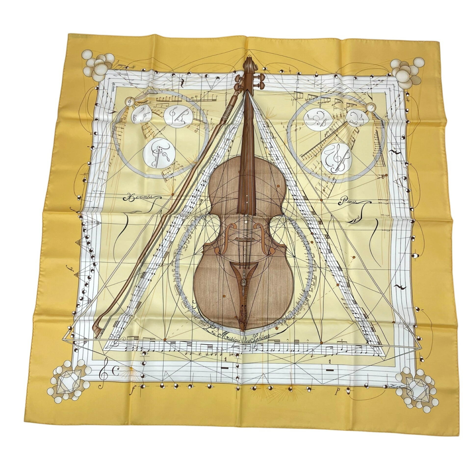 楽天市場】HERMES エルメス 希少 カレ90 La Musique des Spheres