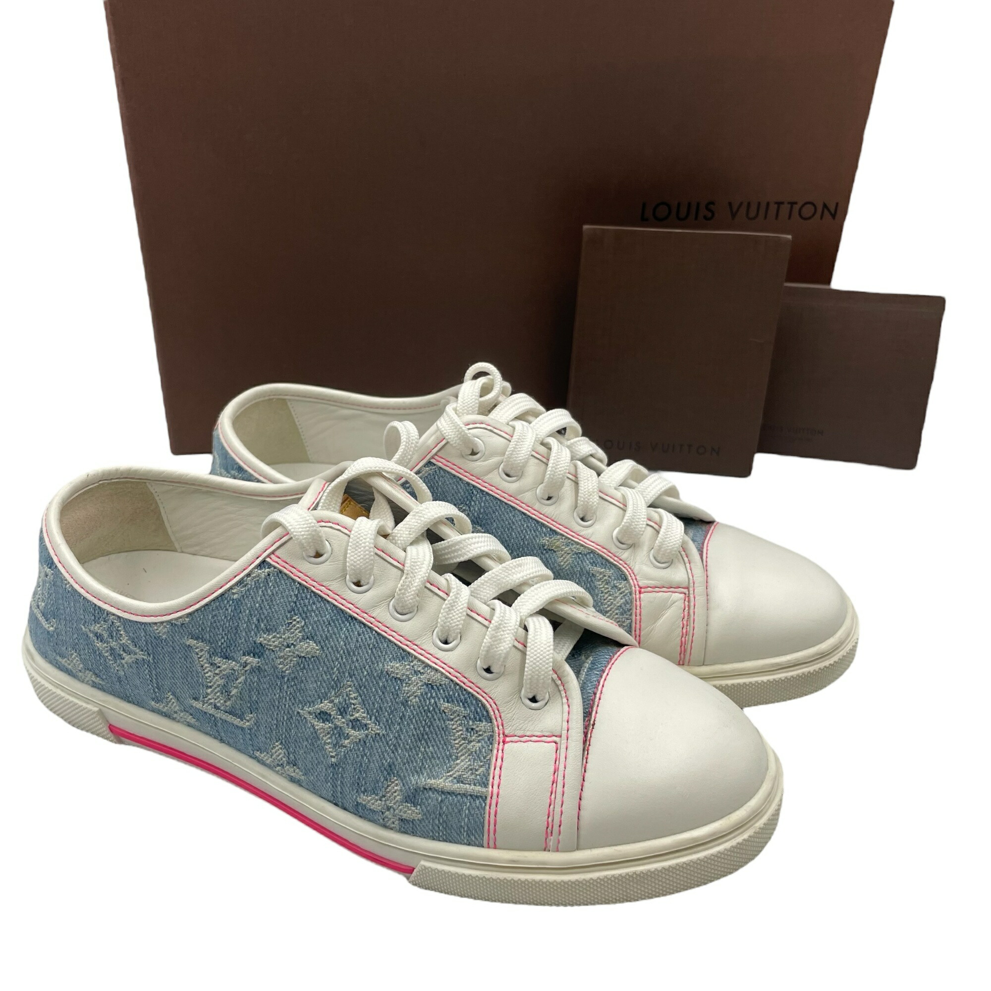 楽天市場】ルイヴィトン スニーカー モノグラムデニム ランアウェイ