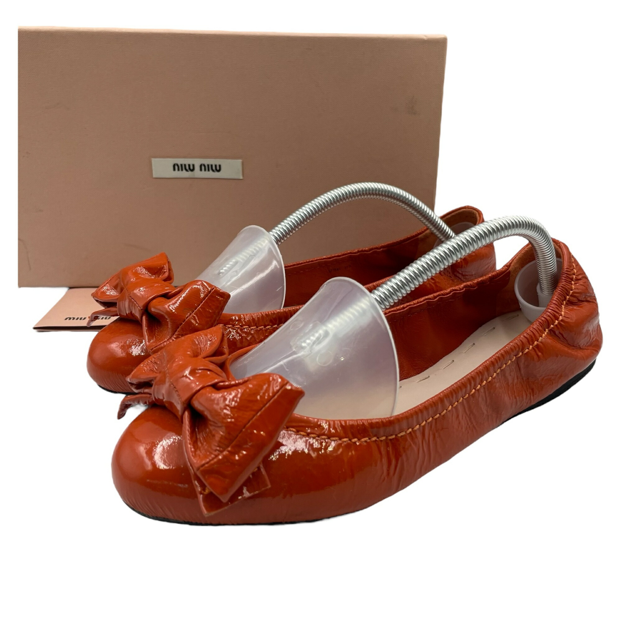 楽天市場】【中古】MIU MIUバレエシューズ 5F005C ブラック サイズ