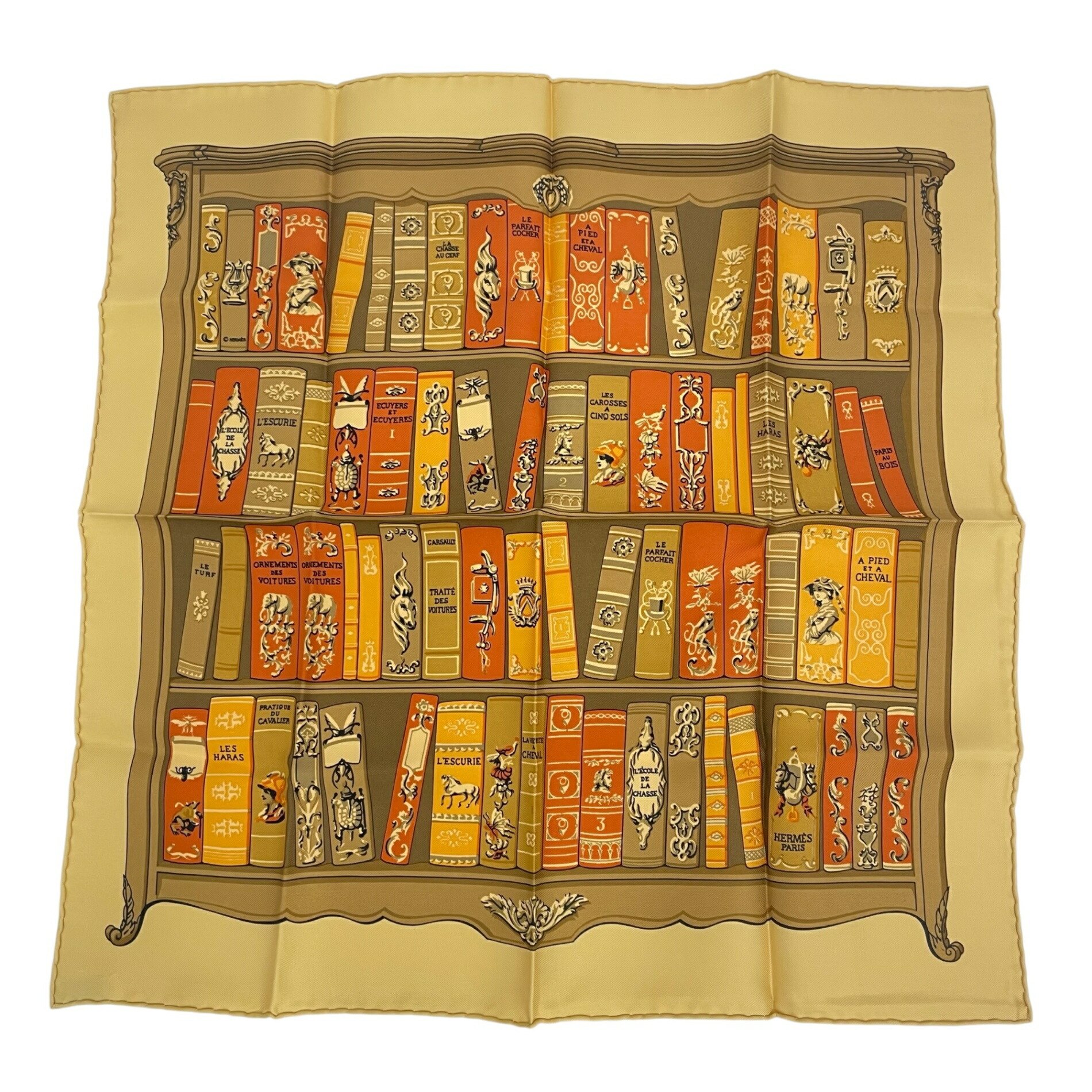 ☘️展示品 未使用☘️ HERMES　IMAGERIE 大衆版画　カレ90 ☘️展示品 未使用☘️ HERMES IMAGERIE 大衆版画 カレ90 - メルカリ