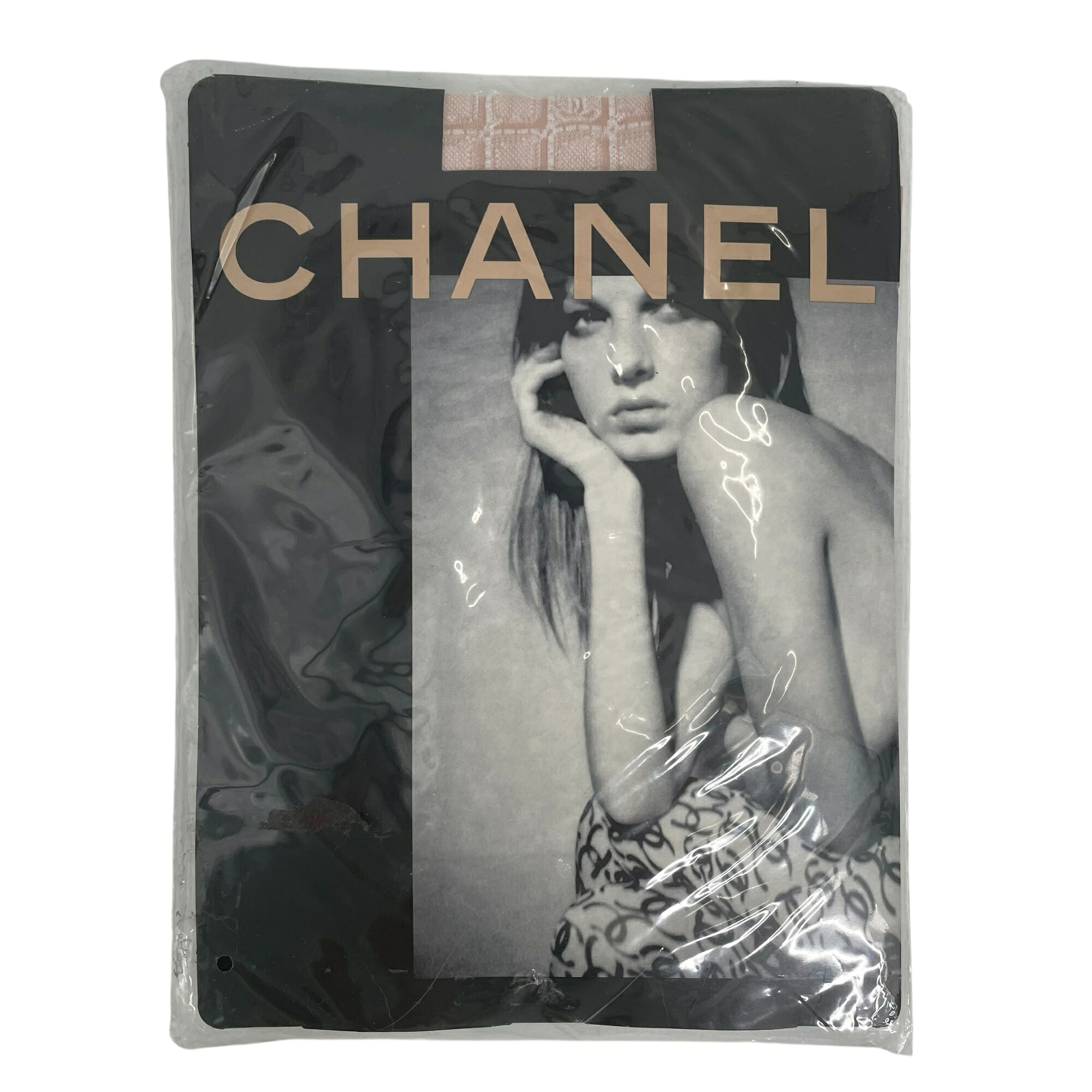 未当て嵌める品 CHANEL シャネル ココマーク ロゴタイプ タイツ ストッキング ベージュ