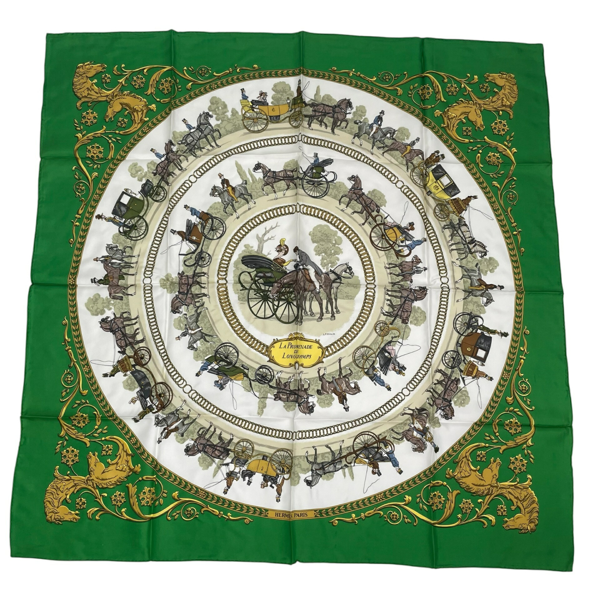 楽天市場】【アパレル】HERMES エルメス カレ90 スカーフ 大判スカーフ