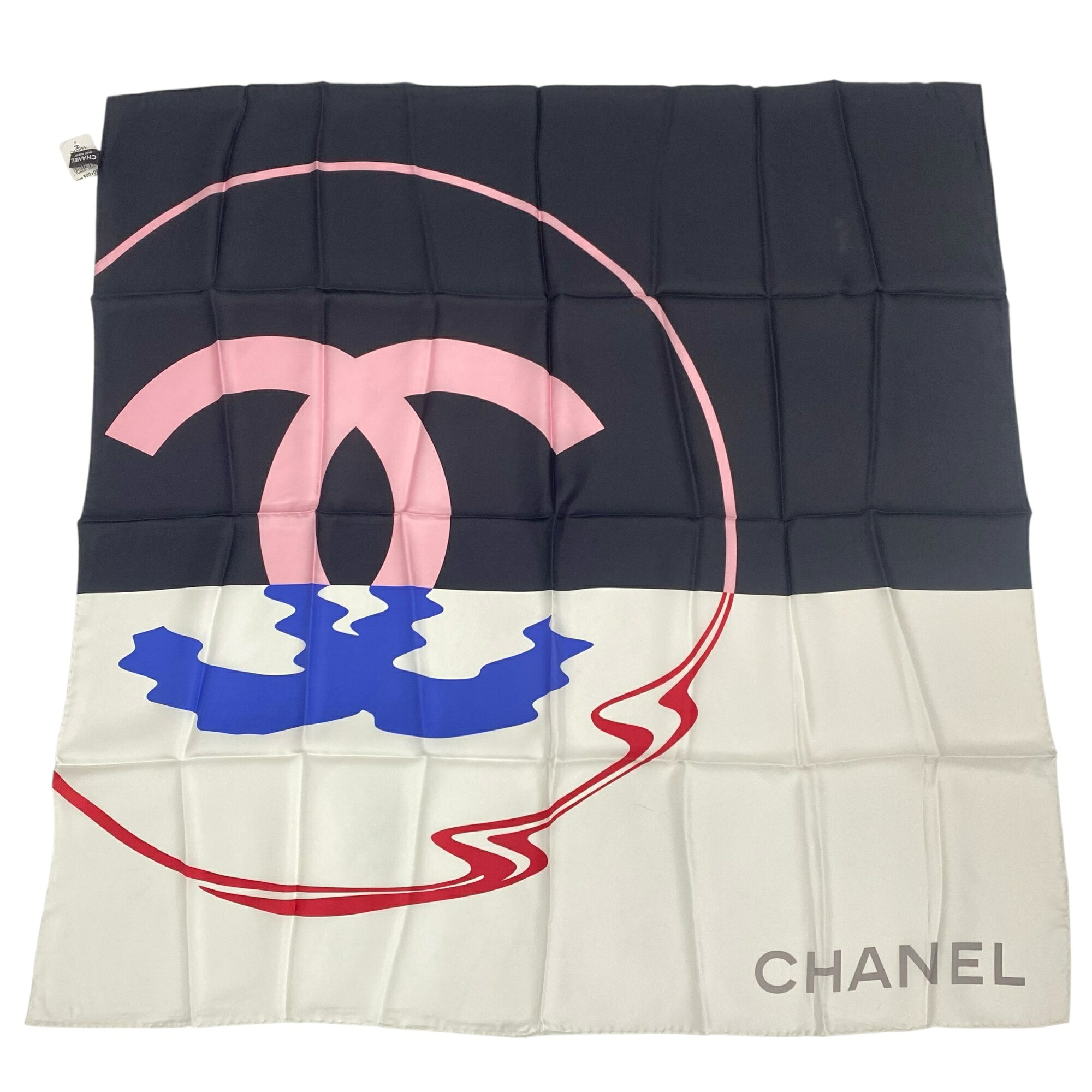 【限定価格】CHANEL シャネル アイコンモチーフスカーフ シルク ホワイト 楽天市場】新品同様 CHANEL シャネル アイコンモチーフ スカーフ ココ