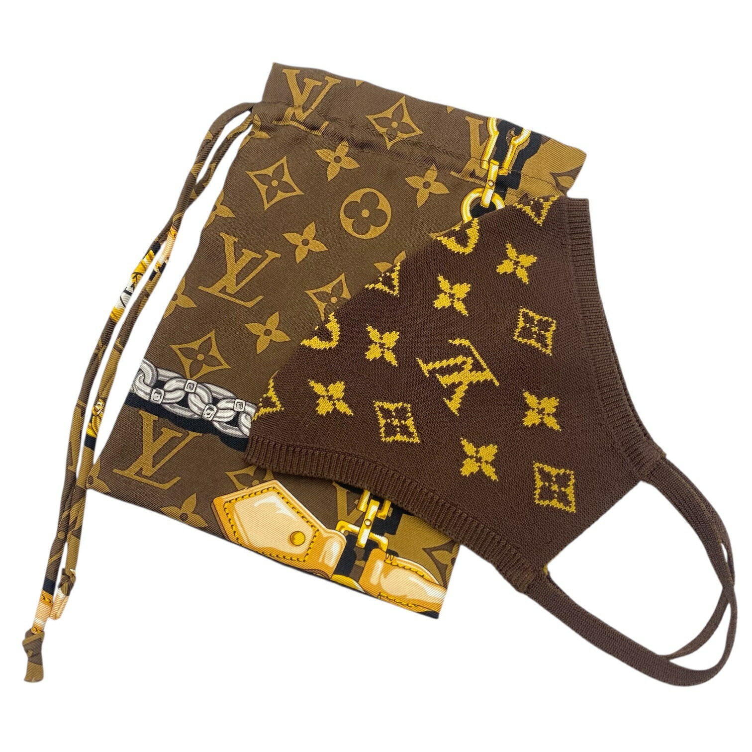 新品負けず劣らず LOUIS VUITTON ルイ・ヴィトン 付け届け 2021年 マスクマイユ モノグラム 車寄せ付き添い人