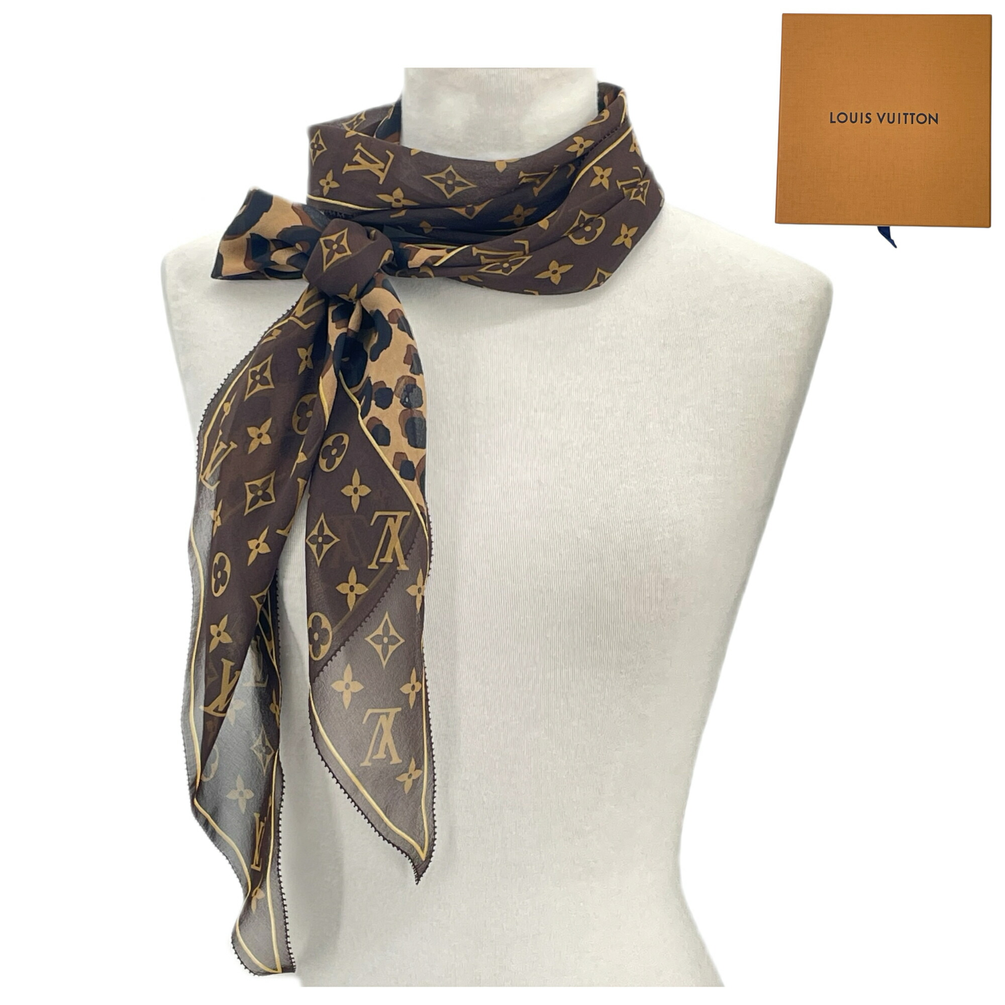 楽天市場】LOUIS VUITTON ルイ ヴィトン バンドー スカーフ リボン