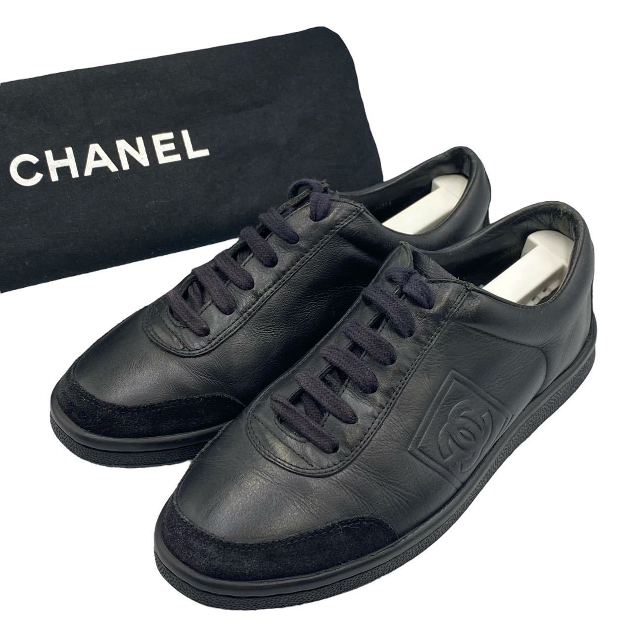 楽天市場】CHANEL スニーカー G38750 現行商品 ニット×スエード グレー