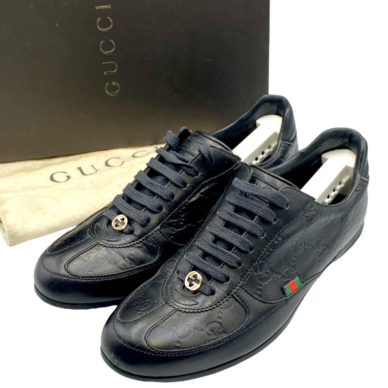 楽天市場】美品 GUCCI グッチ スニーカー シェリー レザー GG