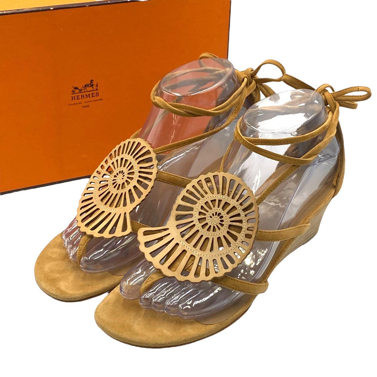 楽天市場】HERMES エルメス 152415ZH ｲｽﾞﾐｰﾙ サンダル USED-S g22-216
