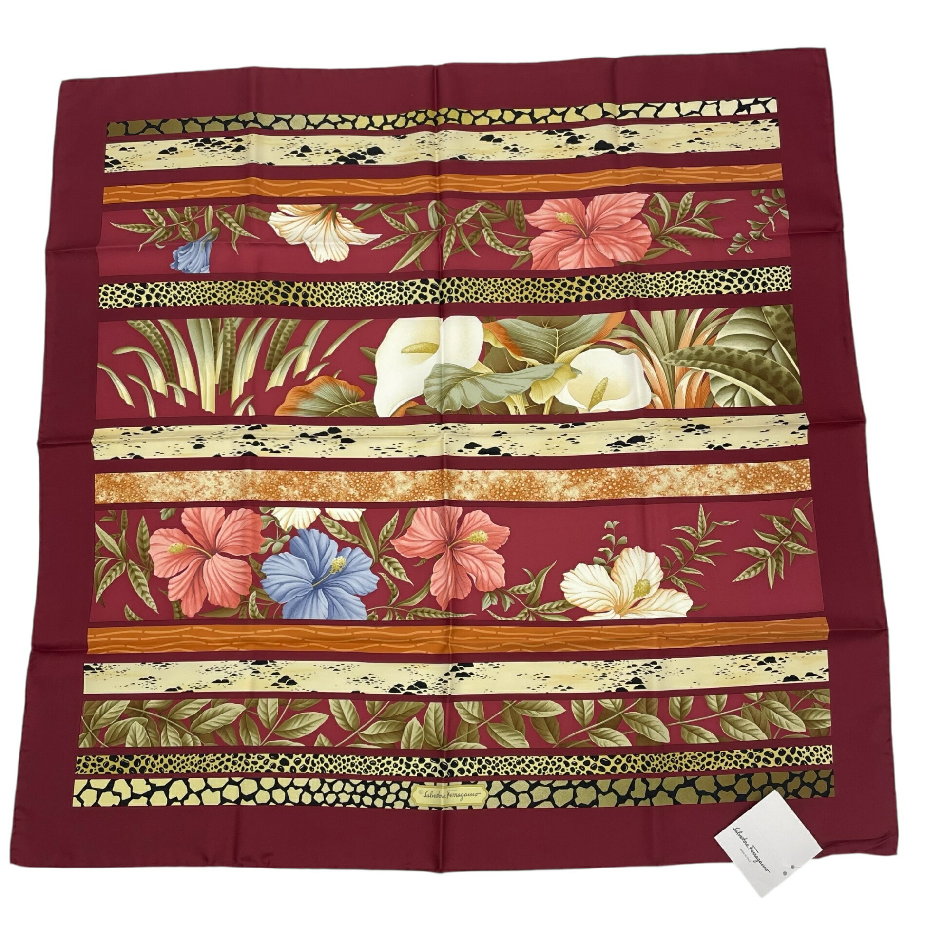 楽天市場】未使用品 Salvatore Ferragamo フェラガモ スカーフ シルク