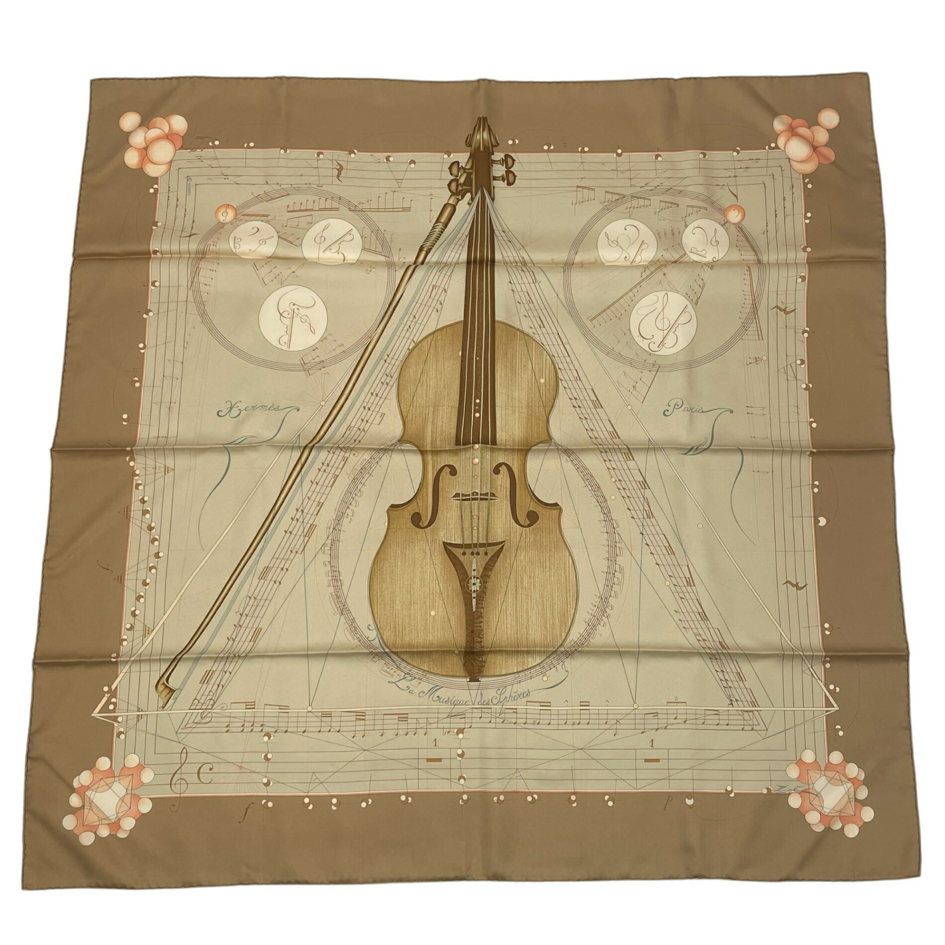 楽天市場】HERMES エルメス 希少 カレ90 La Musique des Spheres 球体