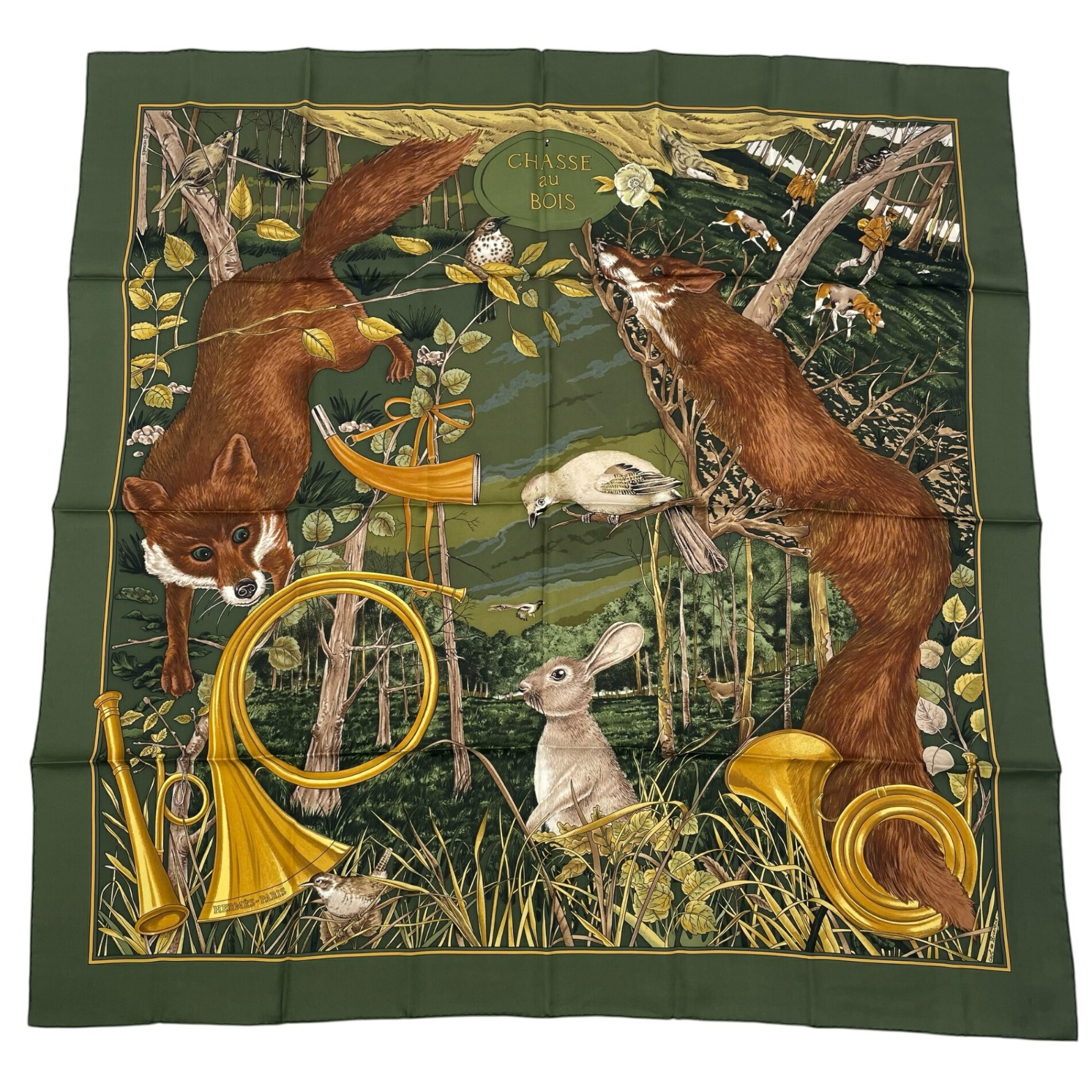 ☘️展示品 未使用☘️ HERMES　CHASSE au BOIS 森の狩猟 ☘️展示品 未使用☘️ HERMES CHASSE au BOIS 森の狩猟