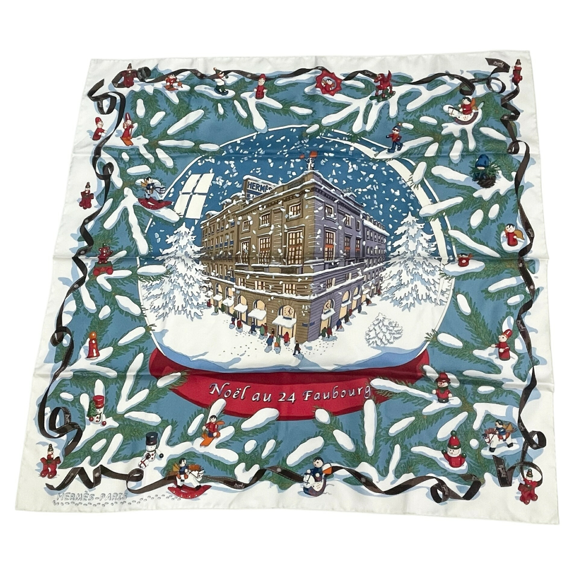 楽天市場】HERMES エルメス カレ45 ガヴロッシュ フォーブル 24番地の