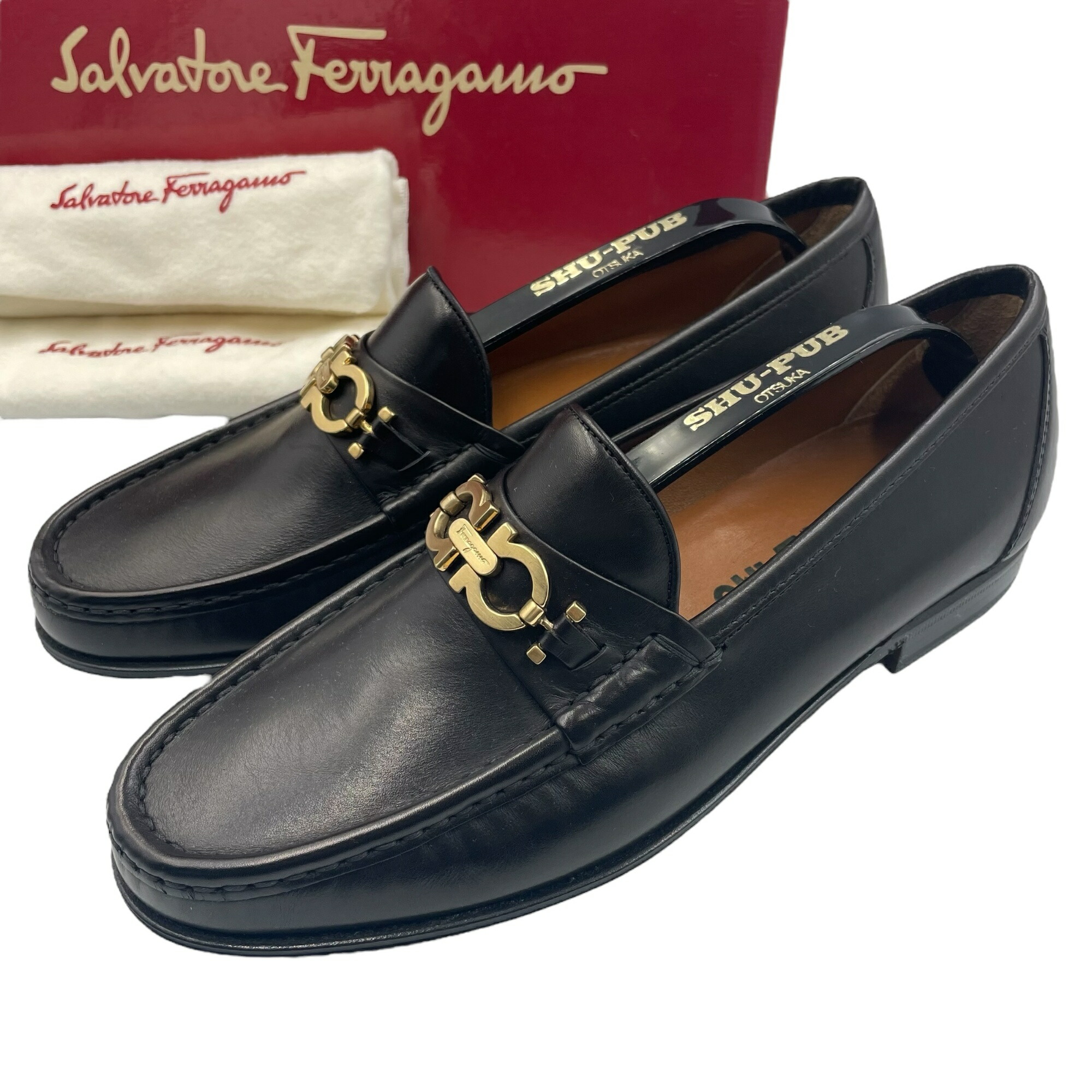 楽天市場】未使用 フェラガモ ガンチーニ レザーシューズ 靴 革靴