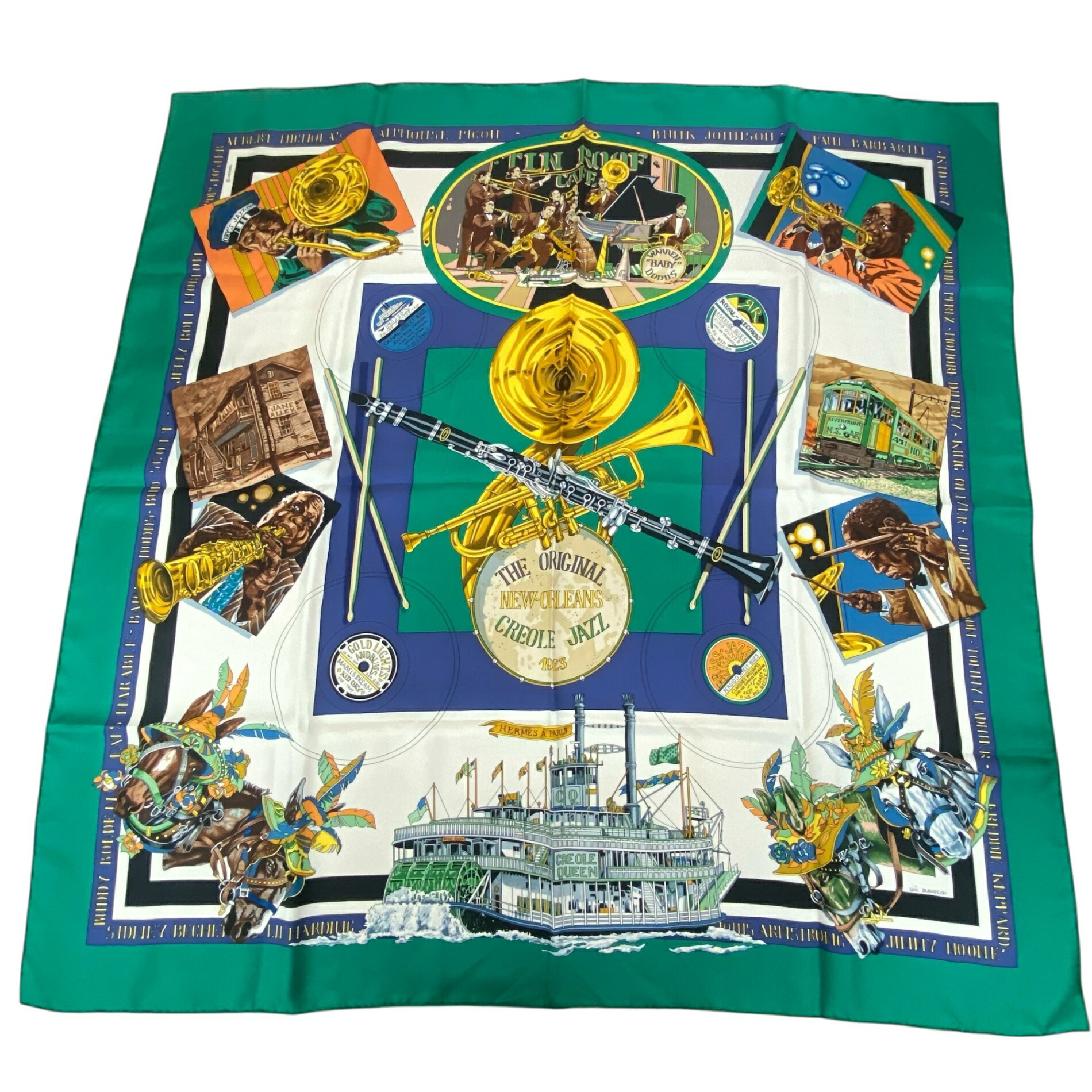 楽天市場】極美品 HERMES エルメス カレ90 Jardin Creole クレオルの