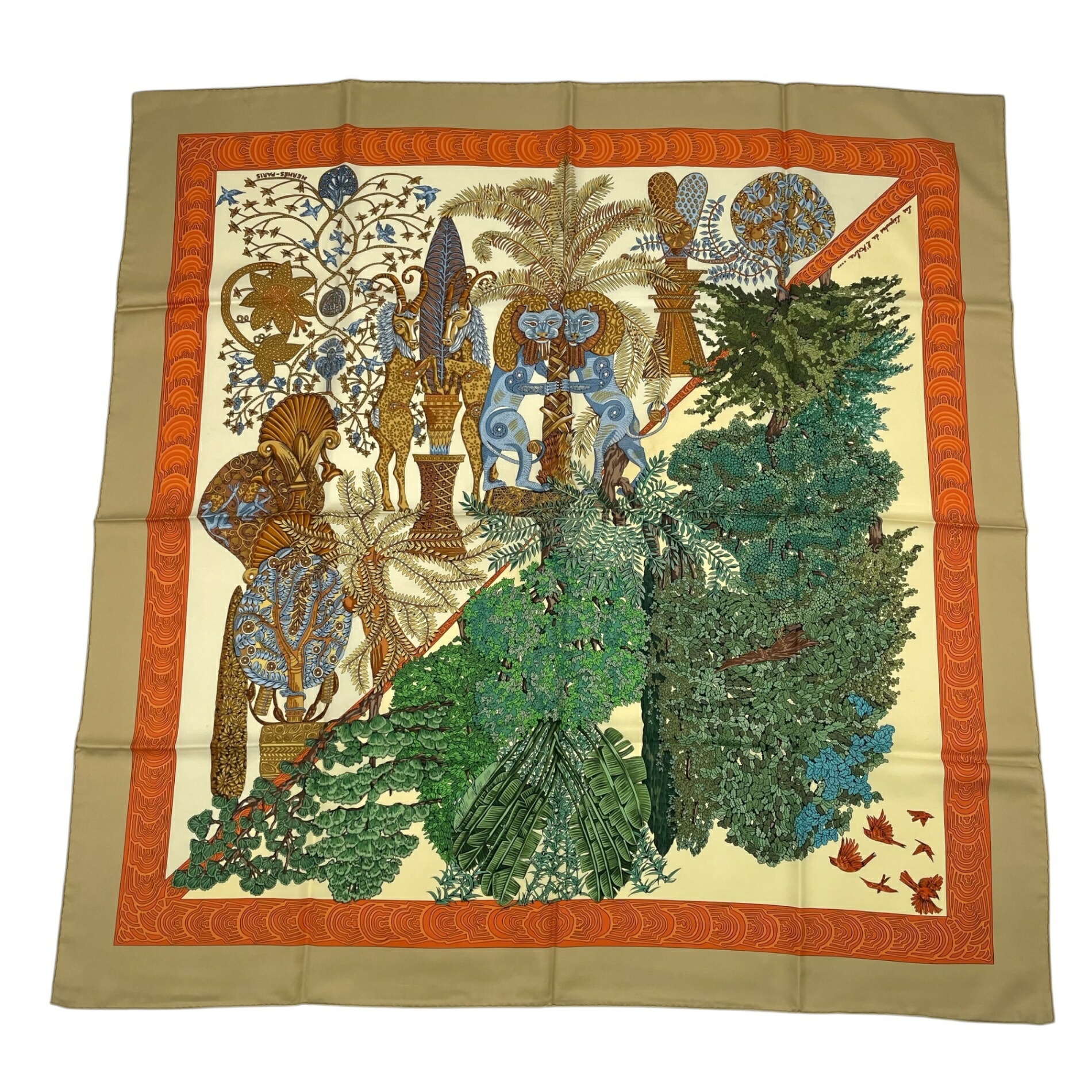 楽天市場】【極美品】HERMES エルメス カレ90 Les Legendes de L'Arbre